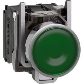 Schneider Electric XB5AW33B5 - Yeşil Sıva Altı Işıklı Ø22 Yaylı Dönüş 1Na+1Nk 24V Buton