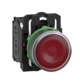 Schneider Electric XB5AW34M5 - Kırmızı Işıklı Ø22 Yaylı Dönüş 1Na+1Nk 220...240V Buton