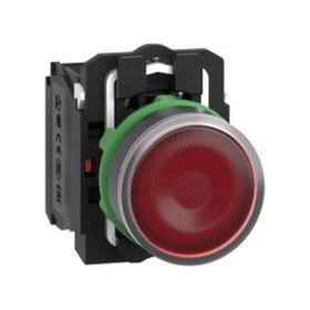 Schneider Electric XB5AW34M5 - Kırmızı Işıklı Ø22 Yaylı Dönüş 1Na+1Nk 220...240V Buton