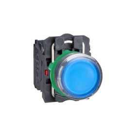 Schneider Electric XB5AW36B5 Mavi Işıklı 22 Yaylı Dönüş 1Na+1Nk 24V Buton