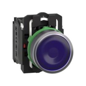 Schneider Electric XB5AW36M5 - Mavi Işıklı Ø22 Yaylı Dönüş 1Na+1Nk 220...240V Buton