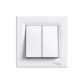 Schneider EPH0100121 Asfora Vidasız Beyaz Çerçeveli Anahtar