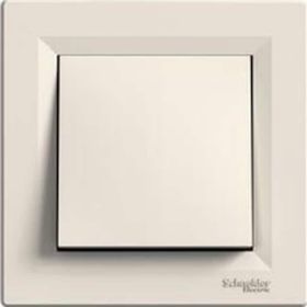 Schneider EPH0100123 Asfora Vidasız Krem Çerçeveli Anahtar