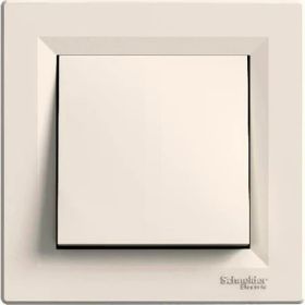 Schneider EPH0100123 Asfora Vidasız Krem Çerçeveli Anahtar