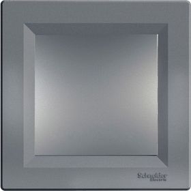 Schneider EPH0100162 Asfora Plus Çelik Tekli Anahtar Çerçevesiz