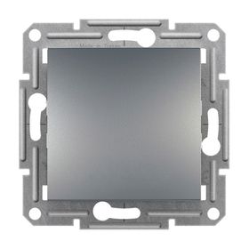Schneider EPH0100162 Asfora Plus Çelik Tekli Anahtar Çerçevesiz