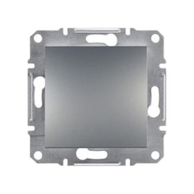 Schneider EPH0100162 Asfora Plus Çelik Tekli Anahtar Çerçevesiz