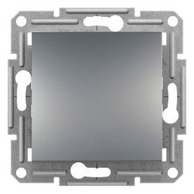Schneider EPH0100162 Asfora Plus Çelik Tekli Anahtar Çerçevesiz