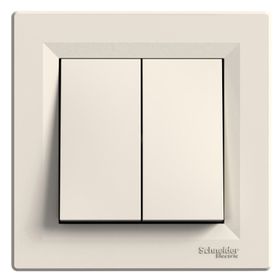 Schneider EPH0300123 Asfora Krem Çerçeveli Komütatör