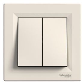 Schneider EPH0300123 Asfora Krem Çerçeveli Komütatör