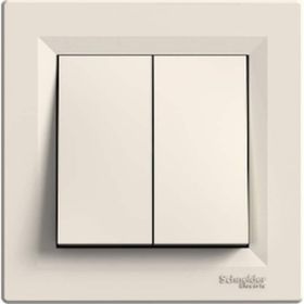 Schneider EPH0300123 Asfora Krem Çerçeveli Komütatör