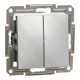 Schneider EPH0300161 Asfora Plus Çerçevesiz Vidasız Alüminyum Komütatör