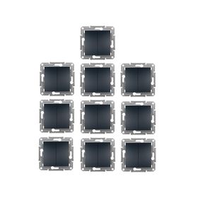 Schneider EPH0300171 Asfora Antrasit Çerçevesiz Komütatör