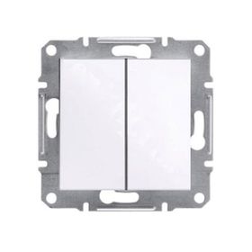 Schneider EPH0370121 Asfora Beyaz Çerçevesiz Komütatör