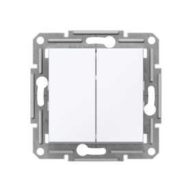 Schneider EPH0370121 Asfora Beyaz Çerçevesiz Komütatör