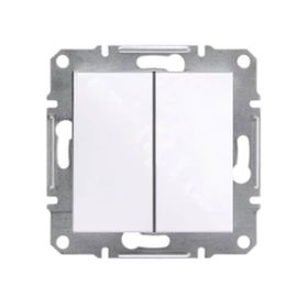 Schneider EPH0370121 Asfora Beyaz Çerçevesiz Komütatör