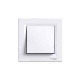 Schneider EPH0400121 Asfora Vavien Beyaz Çerçeveli Anahtar