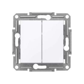 Schneider EPH0670121 İkili Asfora Beyaz Çerçevesiz Vavien Anahtar