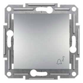 Schneider EPH0800161 Asfora Plus Alüminyum Çerçevesiz Vidasız Zil İşaretli Liht Buton