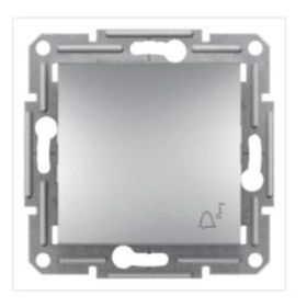 Schneider EPH0800161 Asfora Plus Alüminyum Çerçevesiz Vidasız Zil İşaretli Liht Buton