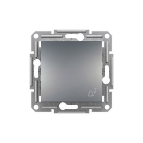 Schneider Eph0800162 Asfora Çelik Zil İşaretli Çerçevesiz Liht Anahtarı