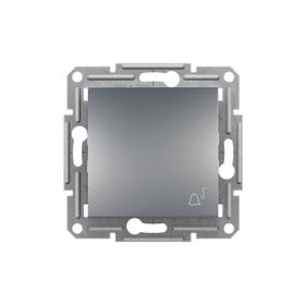 Schneider Eph0800162 Asfora Çelik Zil İşaretli Çerçevesiz Liht Anahtarı