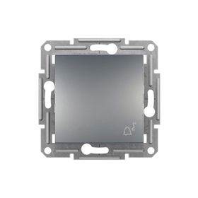 Schneider Eph0800162 Asfora Çelik Zil İşaretli Çerçevesiz Liht Anahtarı