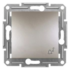 Schneider EPH0800169 Asfora Bronz Zil İşaretli Çerçevesiz Light Anahtar