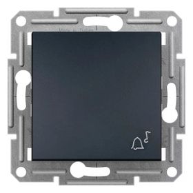 Schneider Eph0800171 Asfora Antrasit Zil İşaretli Çerçevesiz Liht Anahtar