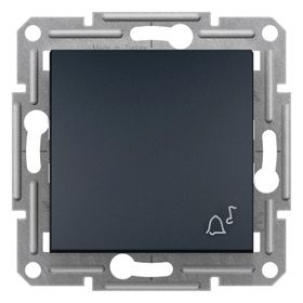 Schneider Eph0800171 Asfora Antrasit Zil İşaretli Çerçevesiz Liht Anahtar