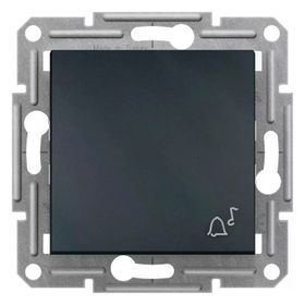 Schneider Eph0800171 Asfora Antrasit Zil İşaretli Çerçevesiz Liht Anahtar