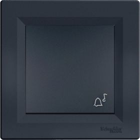 Schneider Eph0800171 Asfora Antrasit Zil İşaretli Çerçevesiz Liht Anahtar