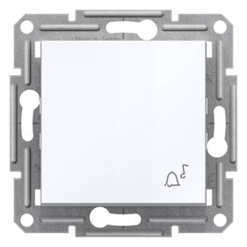 Schneider Eph0870121 Asfora Beyaz Zil İşaretli Çerçevesiz Liht Anahtar