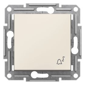 Schneider Eph0870123 Asfora Krem Zil İşaretli Çerçevesiz Liht Anahtar