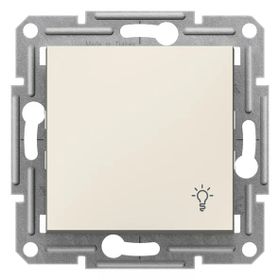 Schneider EPH0970123 Asfora Krem Işık İşaretli Çerçevesiz Light Anahtar