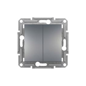 Schneider EPH1100162 Asfora Plus Çerçevesiz Vidasız Çelik Liht Komütatör