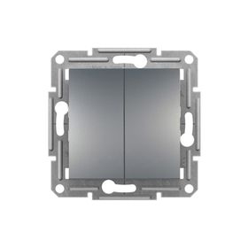 Schneider EPH1100162 Asfora Plus Çerçevesiz Vidasız Çelik Liht Komütatör