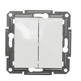 Schneider EPH1170121 Asfora Beyaz Komütatör Light Yaylı Anahtar Çerçevesiz