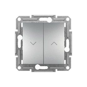 Schneider EPH1300161 Asfora Plus Çerçevesiz Vidasız Alüminyum Jaluzi Kumanda Liht Butonu