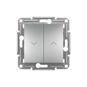 Schneider EPH1300161 Asfora Plus Çerçevesiz Vidasız Alüminyum Jaluzi Kumanda Liht Butonu