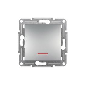 Schneider EPH1400161 Asfora Plus Alüminyum Çerçevesiz Vidasız Işıklı Anahtar