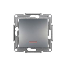 Schneider EPH1400162 Asfora Plus Çelik Çerçevesiz Vidasız Işıklı Anahtar