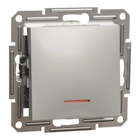 Schneider EPH1400169 Asfora Plus Bronz Çerçevesiz Vidasız Işıklı Anahtar