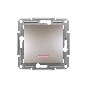 Schneider EPH1400169 Asfora Plus Bronz Çerçevesiz Vidasız Işıklı Anahtar