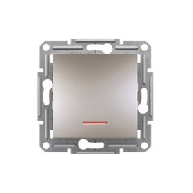 Schneider EPH1400169 Asfora Plus Bronz Çerçevesiz Vidasız Işıklı Anahtar