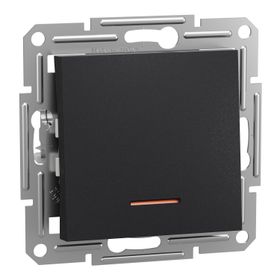 Schneider EPH1500171 Asfora Plus Vidasız Çerçevesiz Işıklı Antrasit Vavien