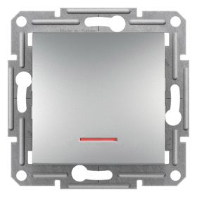 Schneider EPH1600161 Asfora Plus Alüminyum Çerçevesiz Vidasız Işıklı Liht Buton