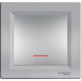 Schneider EPH1600161 Asfora Plus Alüminyum Çerçevesiz Vidasız Işıklı Liht Buton