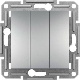 Schneider EPH2100161 Asfora Plus Alüminyum Üçlü Anahtar