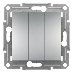 Schneider EPH2100161 Asfora Plus Alüminyum Üçlü Anahtar
